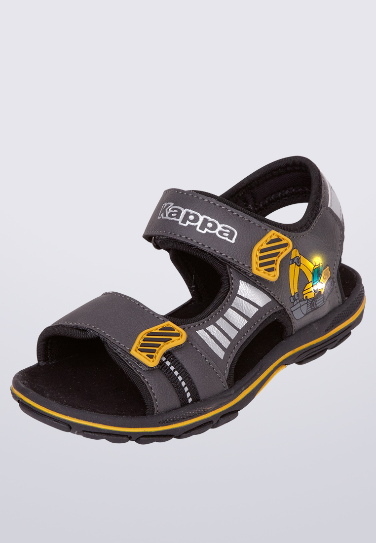 Kappa Unisex Kinder Sandalen Hell Grau  Stylecode: 260774K ROAD SUN K Unisex Kids, Flashlight Shoes
