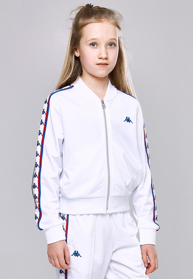 Kappa Mädchen Trainingsjacke Weiß  Stylecode: 311006J KAPRI Girls, Training Jacket, Regular Fit
