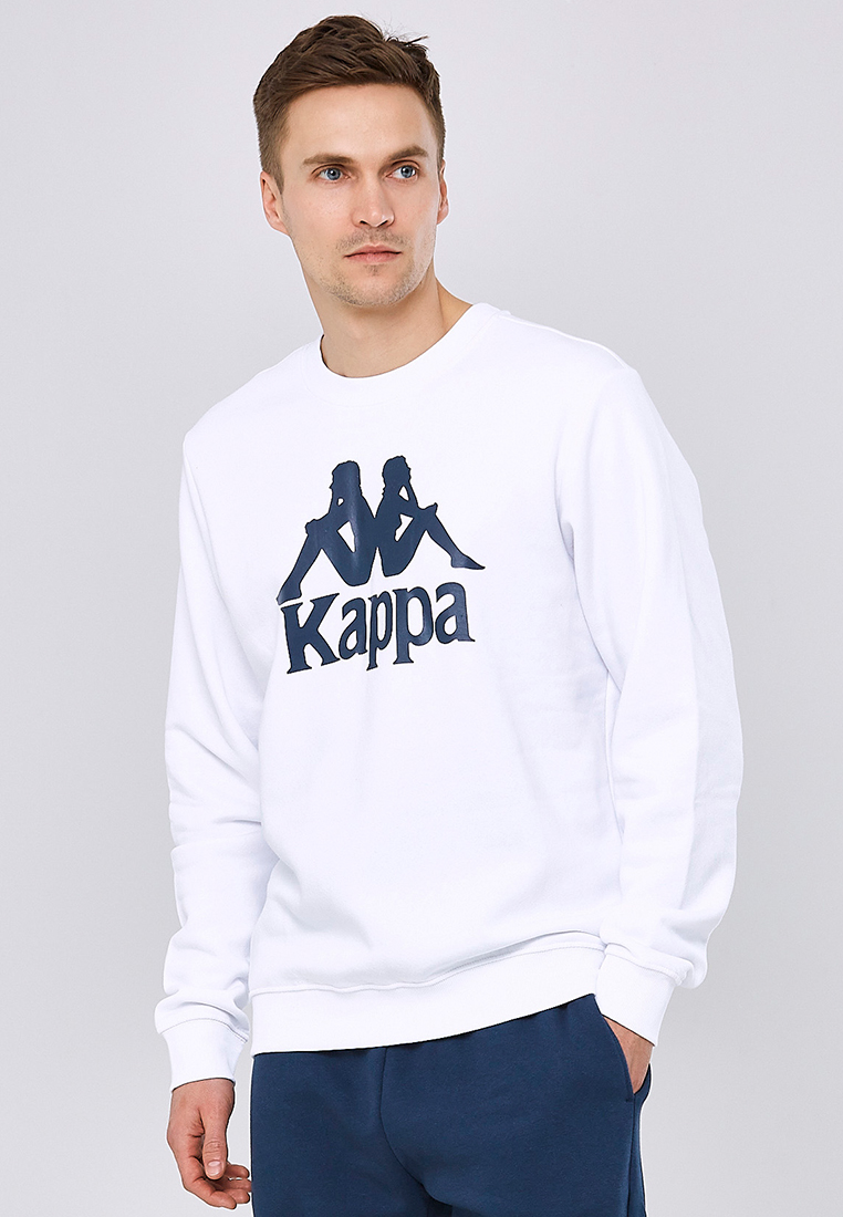Kappa Herren Sweatshirt Weiß  Stylecode: 703797 Men, Sweatshirt, Regular Fit
