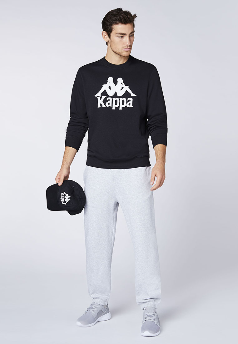 Kappa Herren Sweatshirt Schwarz  Stylecode: 703797 Men, Sweatshirt, Regular Fit