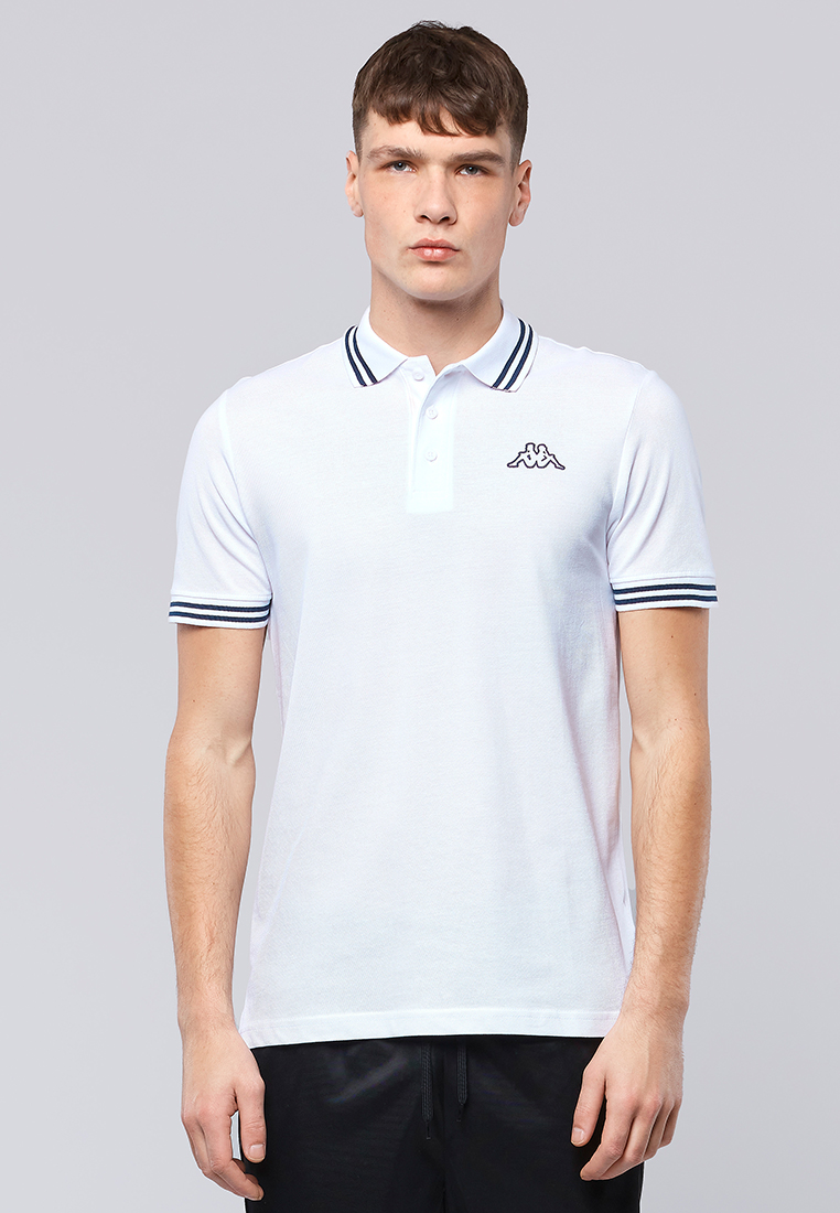 Kappa Herren Poloshirt Weiß  Stylecode: 709361 Men, Polo Shirt, Regular Fit